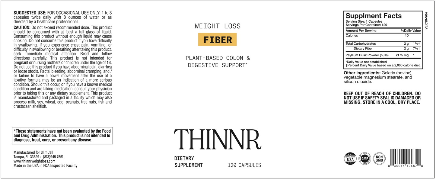 Thinnr Fiber - Natural Support For Digestive Regularity!